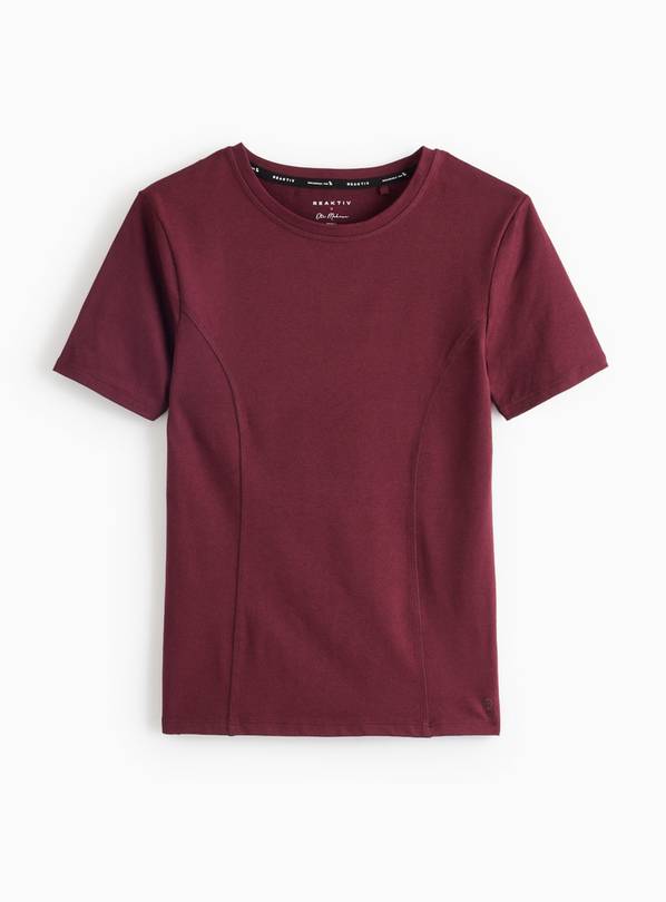 REAKTIV Burgundy Short Sleeve Base Layer Everyday Tee L